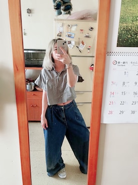 「アイテム（その他シューズ、ホワイト系）」を使った、培333さん（レディース・153cm）の夏コーディネート