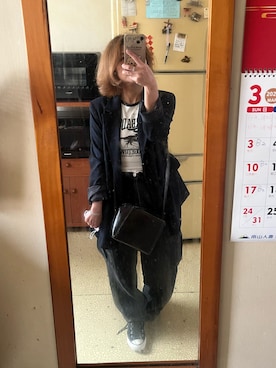 「PULL&BEAR（プルアンドベア）のアイテム（ジャケット/アウター）」を使った、培333さん（レディース・153cm）の春コーディネート