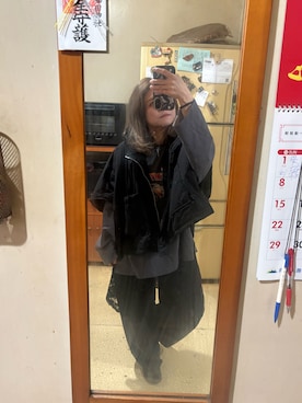 「tobey simpleのアイテム（ベスト、ブラック系）」を使った、培333さん（レディース・153cm）の春コーディネート