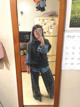 「西裝外套」｜培333さん（レディース・153cm）の冬コーディネート