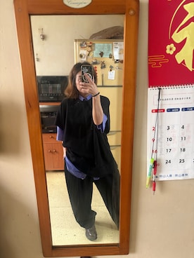 「アイテム（デニムジャケット）」を使った、培333さん（レディース・153cm）の秋コーディネート