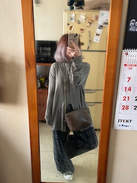 「アイテム（その他シューズ、グリーン系）」を使った、培333さん（レディース・153cm）の春コーディネート