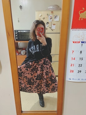 「PULL&BEAR（プルアンドベア）のアイテム（スウェット）」を使った、培333さん（レディース・153cm）の秋コーディネート