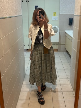 「アイテム（その他トップス）」を使った、培333さん（レディース・153cm）の秋コーディネート