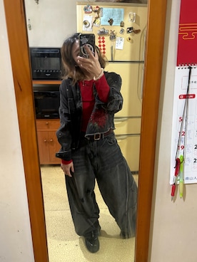 「アイテム（チノパンツ）」を使った、培333さん（レディース・153cm）の秋コーディネート