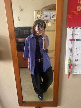 「アイテム（ベルト）」を使った、培333さん（レディース・153cm）の夏コーディネート