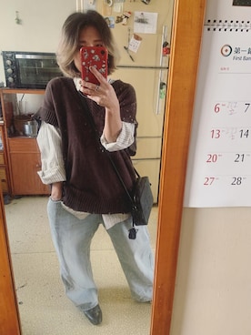「アイテム（その他シューズ、ホワイト系）」を使った、培333さん（レディース・153cm）の春コーディネート