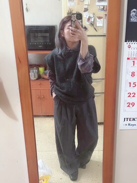 「西裝外套」｜培333さん（レディース・153cm）の冬コーディネート