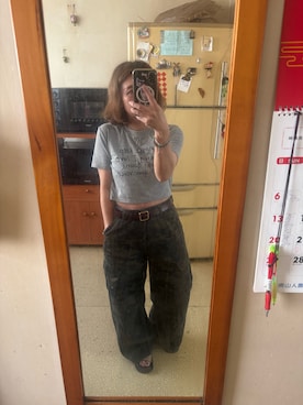 「アイテム（チノパンツ、その他）」を使った、培333さん（レディース・153cm）の夏コーディネート