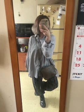 「oversize」｜「アイテム（アクセサリー）」を使った、培333さん（レディース・153cm）の夏コーディネート