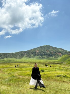 「NET（ネット）のアイテム」を使った、培333さん（レディース・153cm）の夏コーディネート