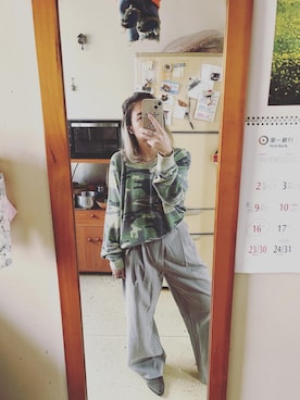 「アイテム（ブーティ、ブラウン系）」を使った、培333さん（レディース・153cm）の秋コーディネート