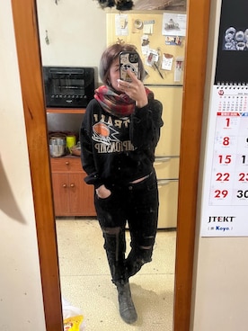 「PULL&BEAR（プルアンドベア）のアイテム（ジャケット/アウター）」を使った、培333さん（レディース・153cm）の冬コーディネート