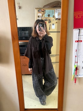 「アイテム（デニムジャケット）」を使った、培333さん（レディース・153cm）の秋コーディネート