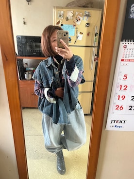 「無（ム）のアイテム（ジャケット/アウター）」を使った、培333さん（レディース・153cm）の秋コーディネート
