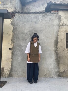 「Mania（マニア）のアイテム」を使った、huaさん（レディース・151cm）の夏コーディネート