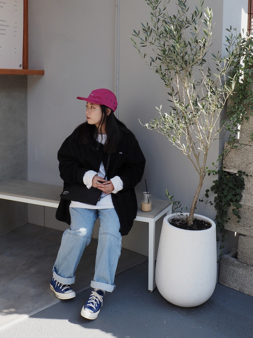 「NOAHのアイテム（帽子、その他）」を使った、huaさん（レディース・151cm）の春コーディネートの1枚目の写真