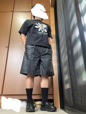 「Dr. Martens（ドクターマーチン）のアイテム（ブーツ）」を使った、はんそでさん（メンズ・164cm）の秋コーディネート