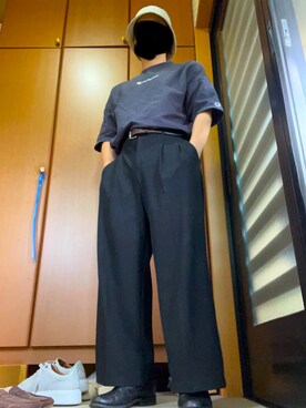 「BARKER（バーカー）のアイテム」を使った、はんそでさん（メンズ・164cm）の夏コーディネート