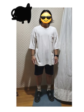 「BEN DAVIS（ベンデイビス）のアイテム（Tシャツ/カットソー）」を使った、はんそでさん（メンズ・164cm）の夏コーディネート