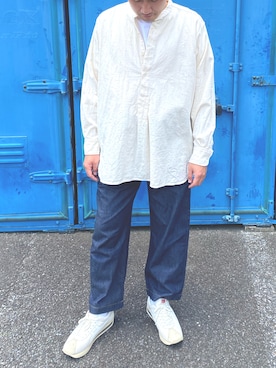 「ARMY TWILL（アーミーツイル）のアイテム（トップス）」を使った、太郎さん（メンズ・174cm）の夏コーディネート