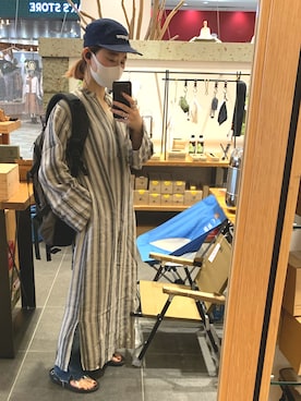 「キャップ女子」｜madoka さん（レディース・152cm）の夏コーディネート