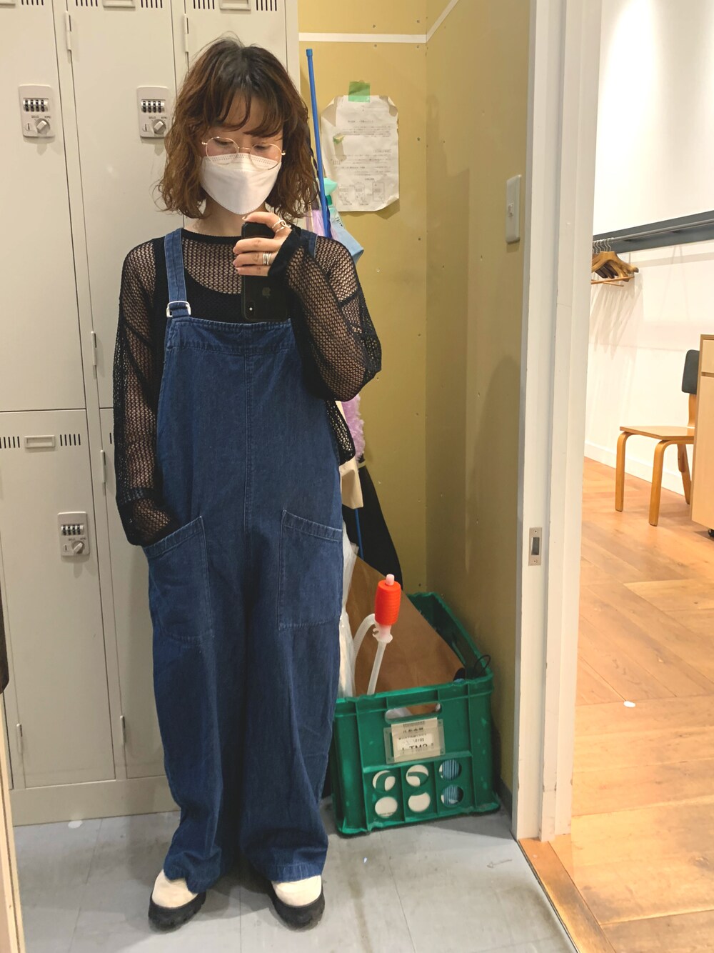 かぐれ（カグレ）の「デニムサロペット（サロペット/オーバーオール