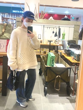 「キャップ女子」｜madoka さん（レディース・152cm）の秋コーディネート