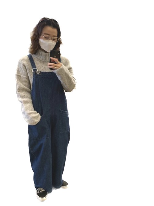 かぐれ（カグレ）の「デニムサロペット（サロペット/オーバーオール