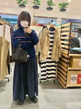 「仕事着」｜「アイテム（ジャージ）」を使った、madoka さん（レディース・152cm）の秋コーディネート