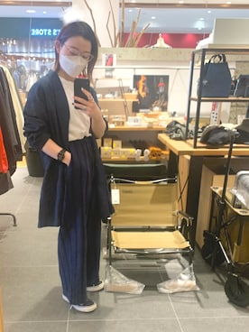 「仕事着」｜「アイテム（その他アウター）」を使った、madoka さん（レディース・152cm）の春コーディネート