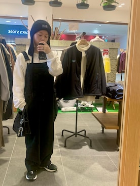 「GAP（ギャップ）のアイテム（サロペット/オーバーオール）」を使った、madoka さん（レディース・152cm）の秋コーディネート
