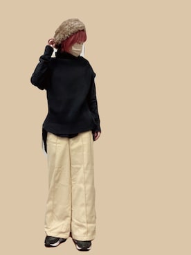「Marilyn Moon（マリリンムーン）のアイテム」を使った、momoさん（レディース・154cm）の冬コーディネート