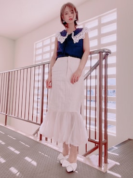 「グレイル」｜「アイテム（その他）」を使った、yukaさん（レディース・155cm）の春コーディネート