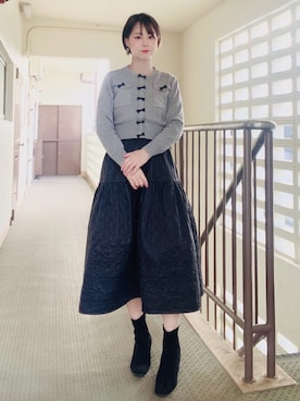 「&. NOSTALGIA（アンドドットノスタルジア）のアイテム」を使った、yukaさん（レディース・157cm）の冬コーディネート