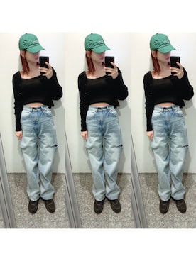 「GRL」｜「アイテム（アンサンブル）」を使った、yuさん（レディース・155cm）の春コーディネート