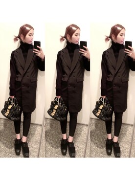 「emi+（エミプラス）のアイテム（その他アウター）」を使った、yuさん（レディース・155cm）の春コーディネート