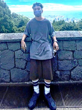 「JJJJound（ジョウンド）のアイテム」を使った、92さん（メンズ・167cm）の夏コーディネート