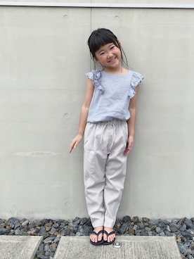 「メッシュバッグ」｜「アイテム（その他）」を使った、inuさん（キッズ・110cm）の夏コーディネート