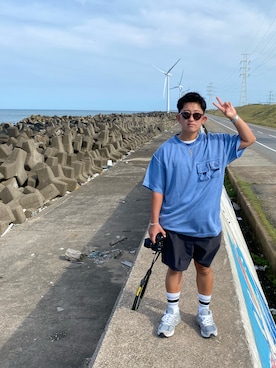 「SunKu（サンク）のアイテム（アクセサリー）」を使った、okatashiさん（メンズ・156cm）の夏コーディネート