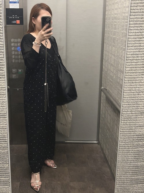 ドット柄オールインワン（サロペット/オーバーオール）｜coca