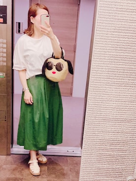 「a-jolie（アジョリー）のアイテム」を使った、kaorin☆さん（レディース・156cm）の夏コーディネート