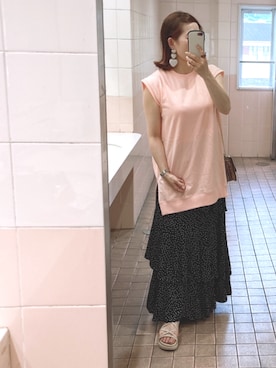 「アイテム（ピアス（両耳用））」を使った、kaorin☆さん（レディース・156cm・40代）の夏コーディネート