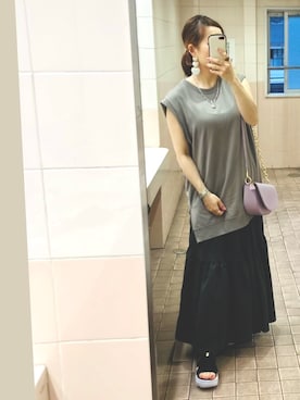 「アイテム（ピアス（両耳用））」を使った、kaorin☆さん（レディース・156cm・40代）の夏コーディネート