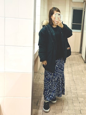 「アイテム（ピアス（両耳用））」を使った、kaorin☆さん（レディース・156cm・40代）の冬コーディネート