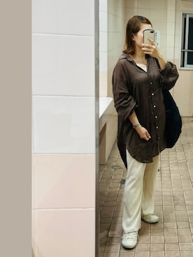 「MSGM（エムエスジーエム）のアイテム（バッグ）」を使った、kaorin☆さん（レディース・156cm）の夏コーディネート