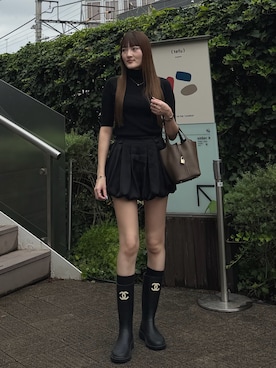 「CHANEL（シャネル）のアイテム」を使った、Haruka ❤︎さん（レディース・168cm）の秋コーディネート