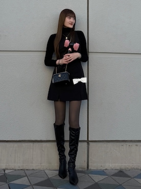 「CHANEL（シャネル）のアイテム（バッグ）」を使った、Haruka ❤︎さん（レディース・168cm）の春コーディネート