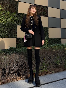 「CHANEL（シャネル）のアイテム」を使った、Haruka ❤︎さん（レディース・168cm）の冬コーディネート