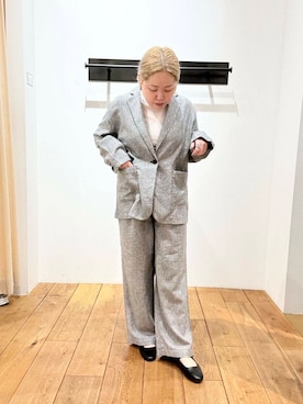 「ウエストがゴム」｜チコたんさん（レディース・156cm）の春コーディネート